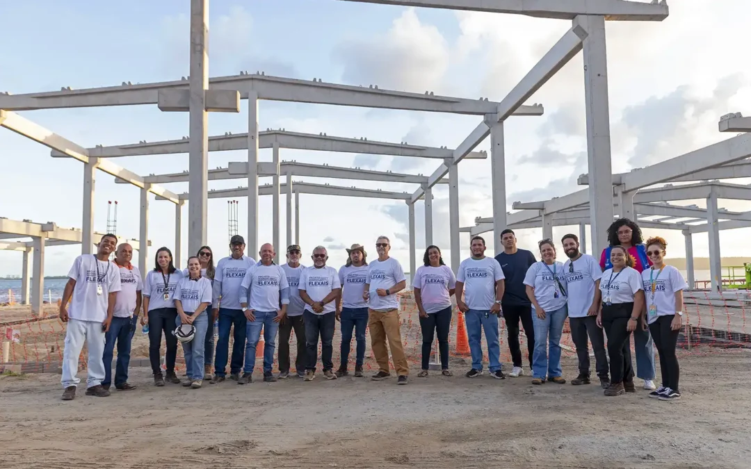 Moradores visitam obras do Centro de Apoio a Pescadores e do Centro Comercial dos Flexais